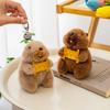 Key Plush Marmota Chain Pendant With Sound For Backpack Decoration And Gift Idea