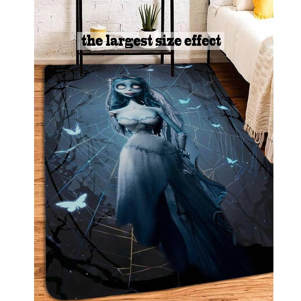 C-Corpse Bride Cartoon Door Mat Washable Non-Slip Living Room Sofa Chairs Area Mat Kitchen Doormat Area Rug