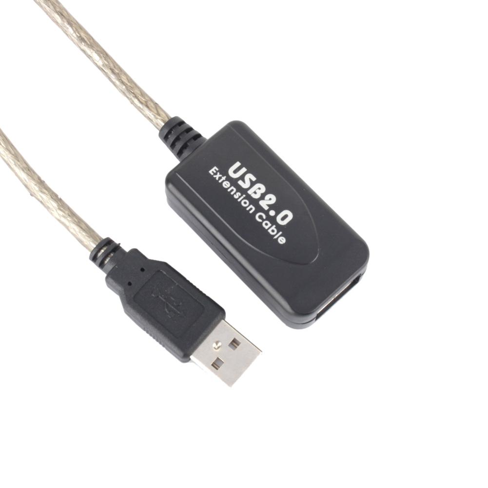 10M USB 2.0 Тип A Мужской-Женский Удлинительный Кабель Шнур Черный