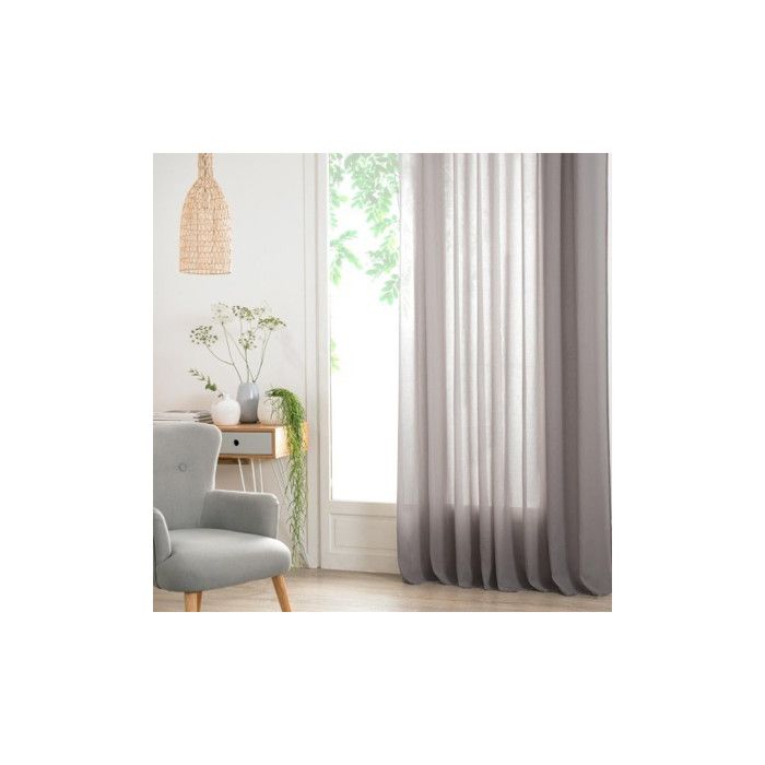 "Ana" Sheer Curtain 140 X 240 Cm - Gray