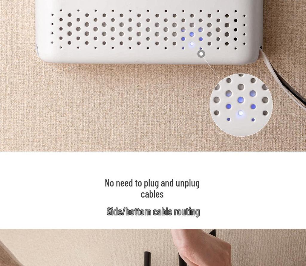 Настенная полка для хранения WiFi-роутера без сверления для гостиной