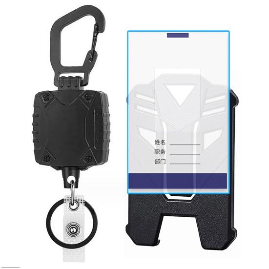 Катушка для значка, выдвижной ремешок, держатель для ключей, сверхмощный выдвижной карабин, брелок для ключей, держатель для идентификационной карты, офисные аксессуары