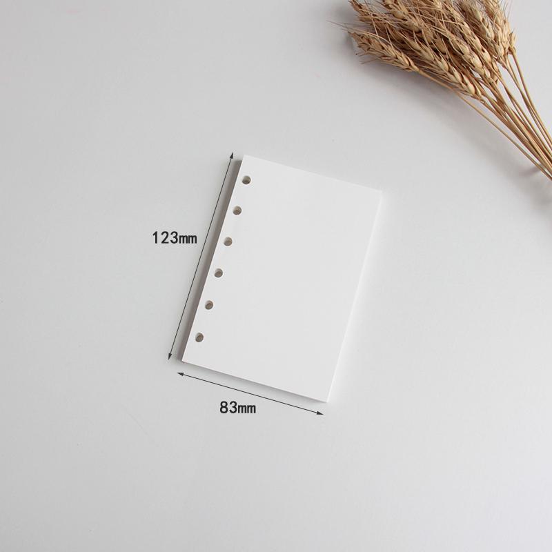 Утолщенные 120 г Пустые Сменные Листы для Блокнота-Журнала для Штампов A6/A7, Шестидырочные