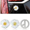 Металлический значок с логотипом-ромашкой для автомобиля: Декоративная наклейка «Царапина и случайный хвост»