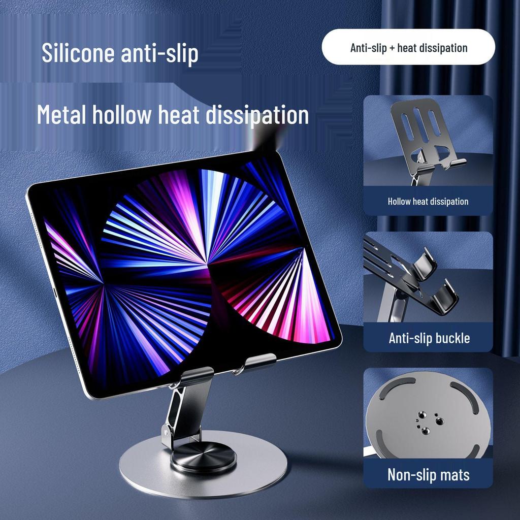 TikTok-Inspired 360° Rotating Metal Phone Holder Stand