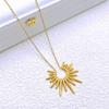 Clavicle Chain Personality Simple Sunflower Pendant Fashion Necklace High-end Niche Design