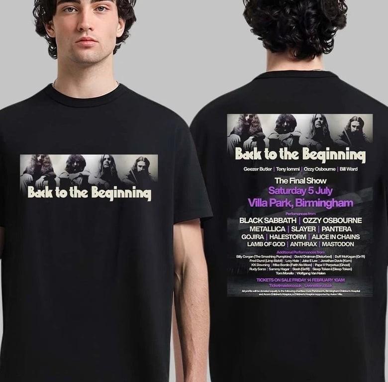 Black Sabbath, Ghost,Ozzy Osbourne Back To The Beginning 5 July 2025 T Shirt