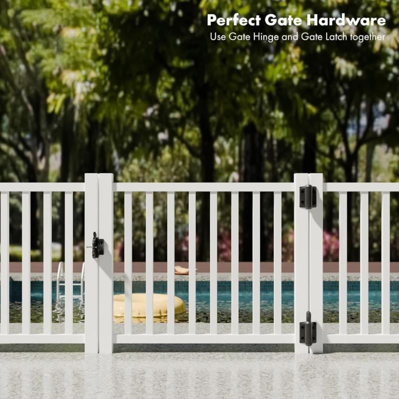 2 шт. Прочные петли для ворот Замена петли для ворот с автозакрыванием Фурнитура для ворот Уличная фурнитура Простота установки