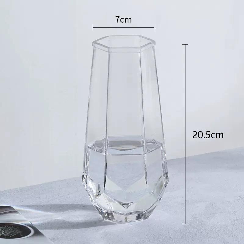 Ваза Стеклянная ваза Украшение дома Украшения Цветочная композиция Ваза для цветов