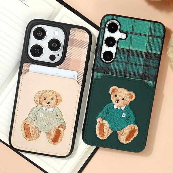 Классический чехол для хранения карт с вышивкой Design Skin