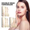 Double-Ended Concealer Stick (Light Skin Tone), Sheer Correcting Brightening Waterproof Sweat-Proof 3D Contouring Concealer