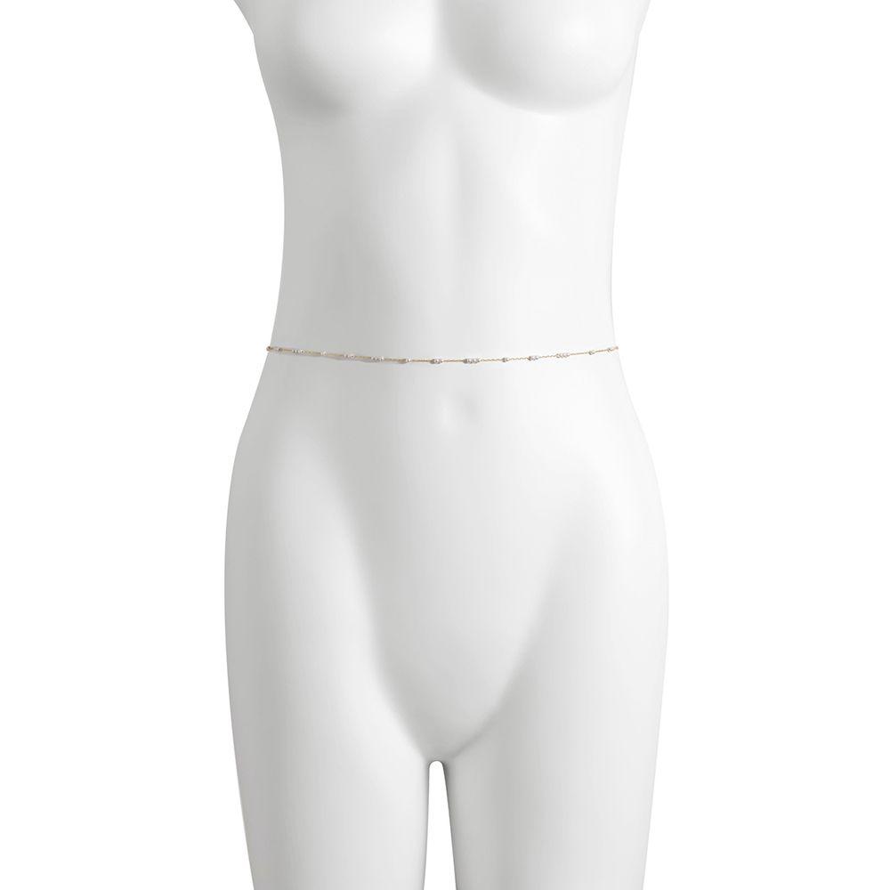Retro Rhinestone Fashion Metal Simple Female Belt Sexy Waist Chain Korean Style Belt Dress Ornament