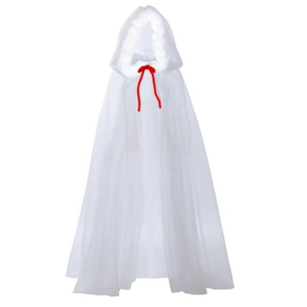 150cm/59in Red Riding Hood Polyester Cosplay Costume Cape Witch Wizard Hooded Cloak Christmas