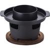 Yaki-Shabu Pot, Black, 18cm, Solid Fuel, Portable Gas Stovetop, RB-1281