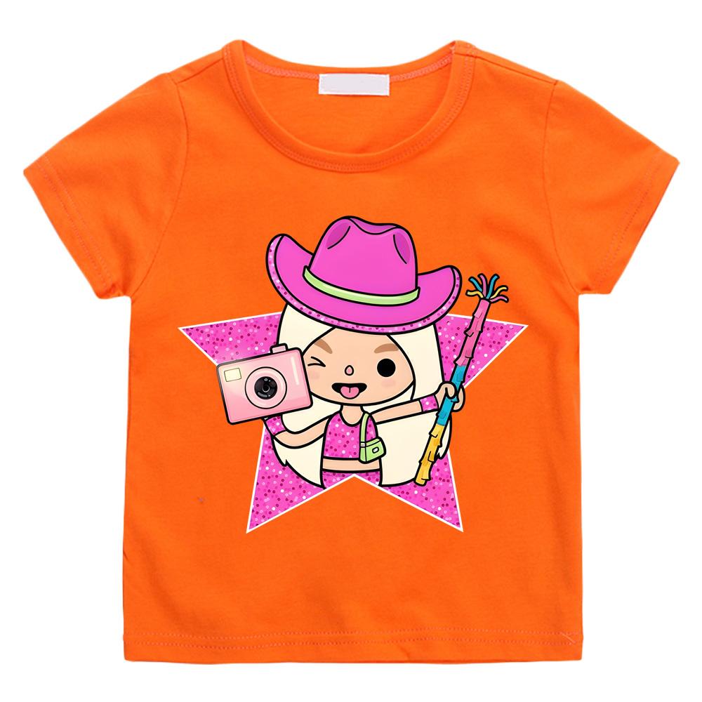 Кавайная футболка с мультяшным принтом Streetwear Мультяшная Манга 100% Хлопок Короткий рукав Мальчики/Девочки Футболка Летняя Подростки Кавайная С круглым вырезом Аниме Футболка Милый Топ