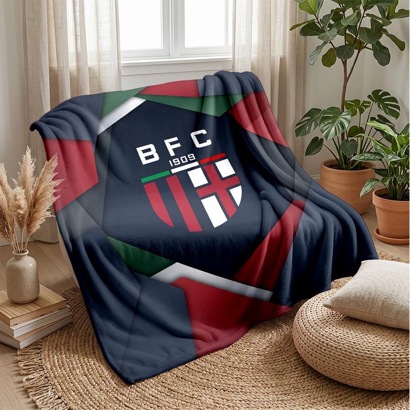 Bologna FC Soft Flannel Fleece Blanket Lightweight Cozy Warm Throw Blanket For Sofa Bed Home Decor