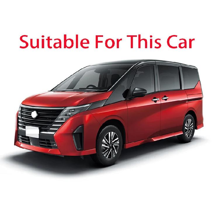 For NISSAN SERENA C28 Car Accessories Piano Black Middle Interior Door Handle Cover Trims Interior Styling