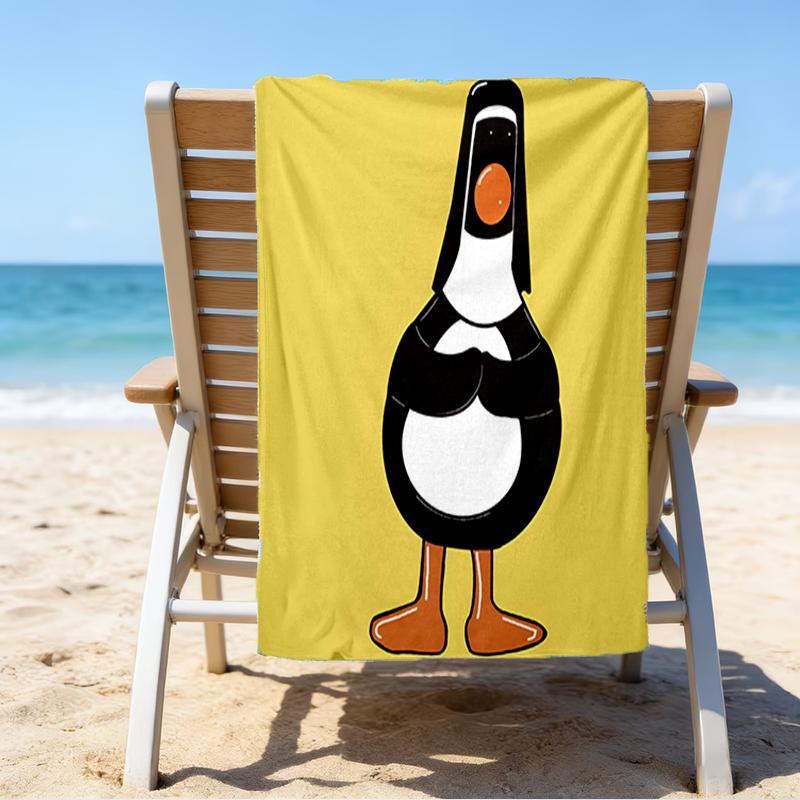 Ультрамягкое пляжное полотенце с тематикой 'Feathers McGraw', идеально подходит для бассейна - кемпинга, дайвинга - идеальный спутник в путешествии, яркое пляжное полотенце.