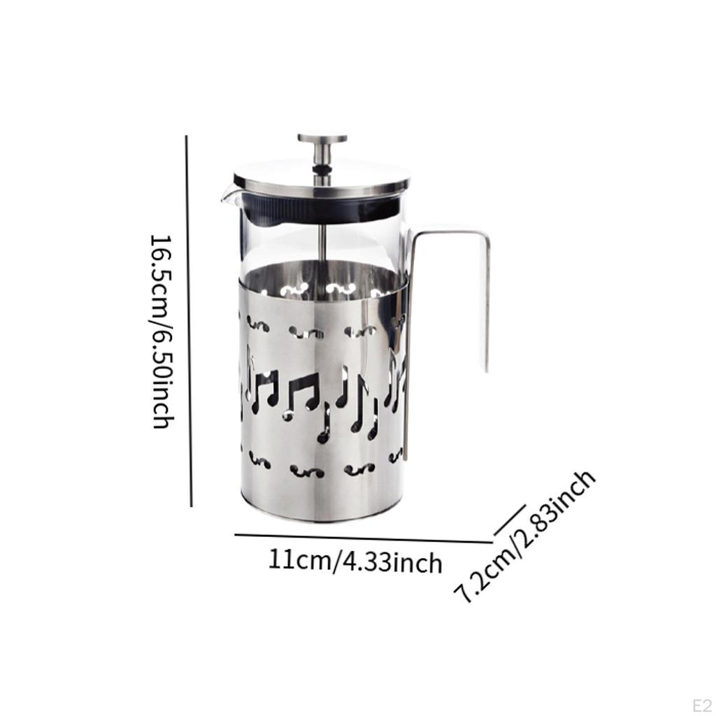 Кофеварка-пресс с системой фильтрации Портативный кувшин Креативный нагреватель из нержавеющей стали