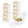 WTEMPO 6 шт 20*20*10 см креативные бумажные коробки с бантом для торта, десерта, кондитерских изделий, подарочные коробки для свадеб, фестивалей, вечеринок, однотонные складные подарочные коробки