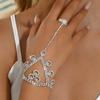 Браслет-кольцо с супер-блестящими бриллиантами, французская легкая роскошь, высококлассный темперамент, браслет-кольцо, интегрированные модные аксессуары