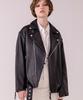 Flask Lambskin Oversized Rider Jacket - Unisex