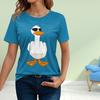 Модная женская футболка Arrogant Duck, забавная повседневная футболка с круглым вырезом и короткими рукавами, летняя женская футболка
