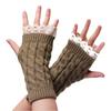 Новые кружевные перчатки без пальцев женские перчатки зимние теплые милые студенческие пишущие машинописные акриловые вязаные перчатки с половиной пальцев варежки y2k