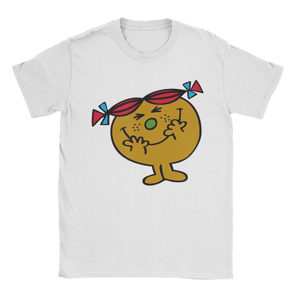 Mr Men Little Miss Trouble T Shirts Men Women Pure Cotton Leisure T-Shirt Round Neck Tee Shirt Short Sleeve Clothing Plus Size