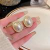 Bohemian Big Imitation Pearl Stud Earrings for Women Valentine Earring Jewelry Accessories