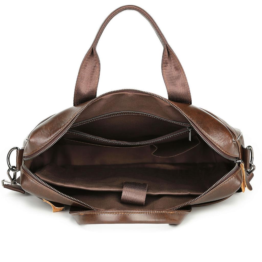 Кожаная мужская сумка-портфель, деловая, портативная, мужская, сумка через плечо, сумка-мессенджер, компьютерная сумка, первый слой, сумка из коровьей кожи