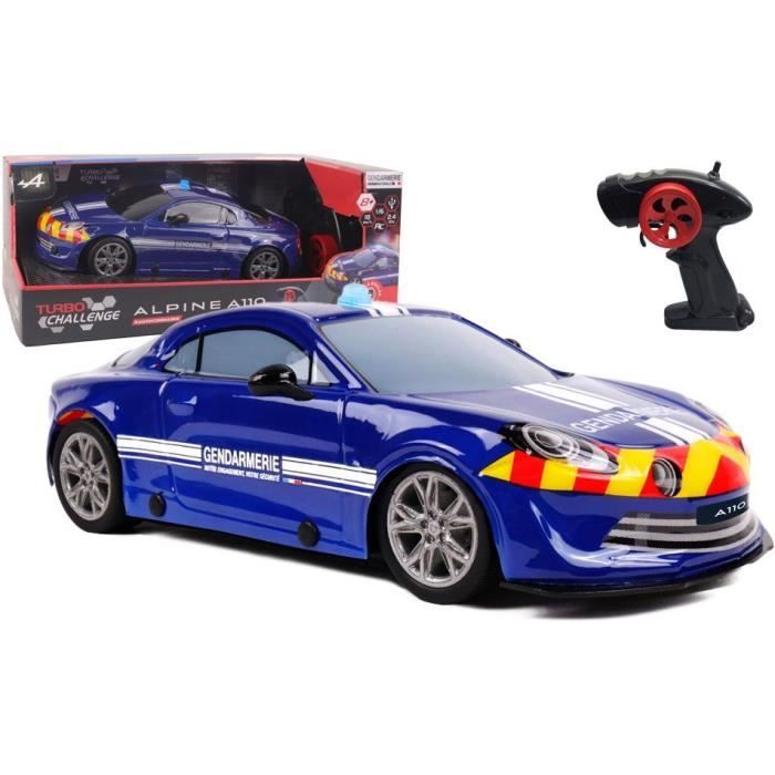 Voiture télécommandée - TURBO CHALLENGE - Alpine A110 Gendarmerie - Dès 8 ans