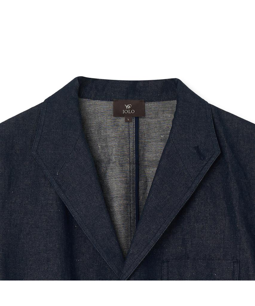 Iolo Cotton Linen Teva Jacket_Indigo