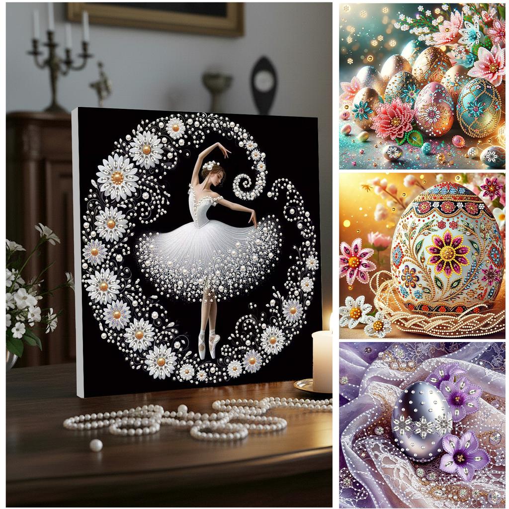 Пасхальная Специальная Форма 5D DIY Частичное Алмазное Раскрашивание Наборы для Взрослых Новичков Домашний Декор Алмазное Искусство Набор 30x30см