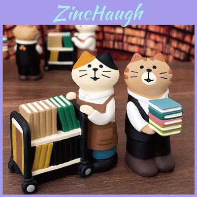 Смоляная фигурка кошки Креативная коллекционная DIY Декор для дома Офиса