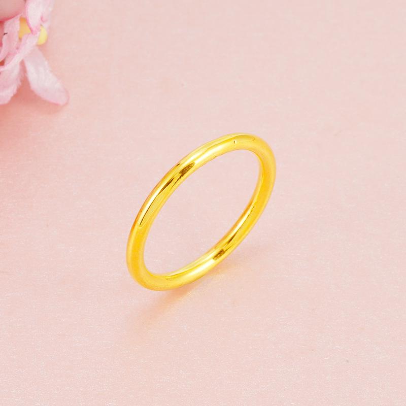 Гладкое старинное латунное кольцо: Имитация золотого песка, горячая распродажа старинных ювелирных изделий для женщин