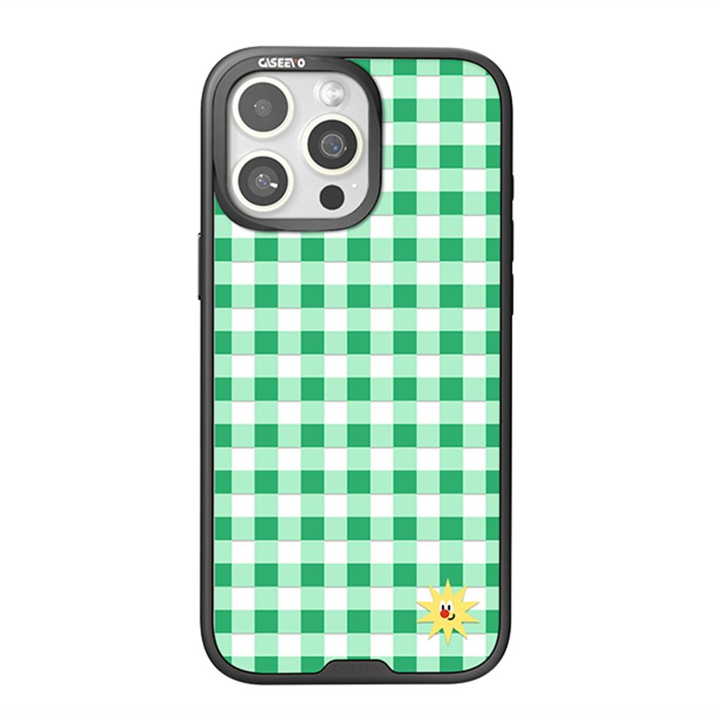 CASEEVO For iPhone 16 Pro Max Case Compatible with MagSafe TPU Acrylic Magnetic Phone Cover with Detachable Grid Backplate