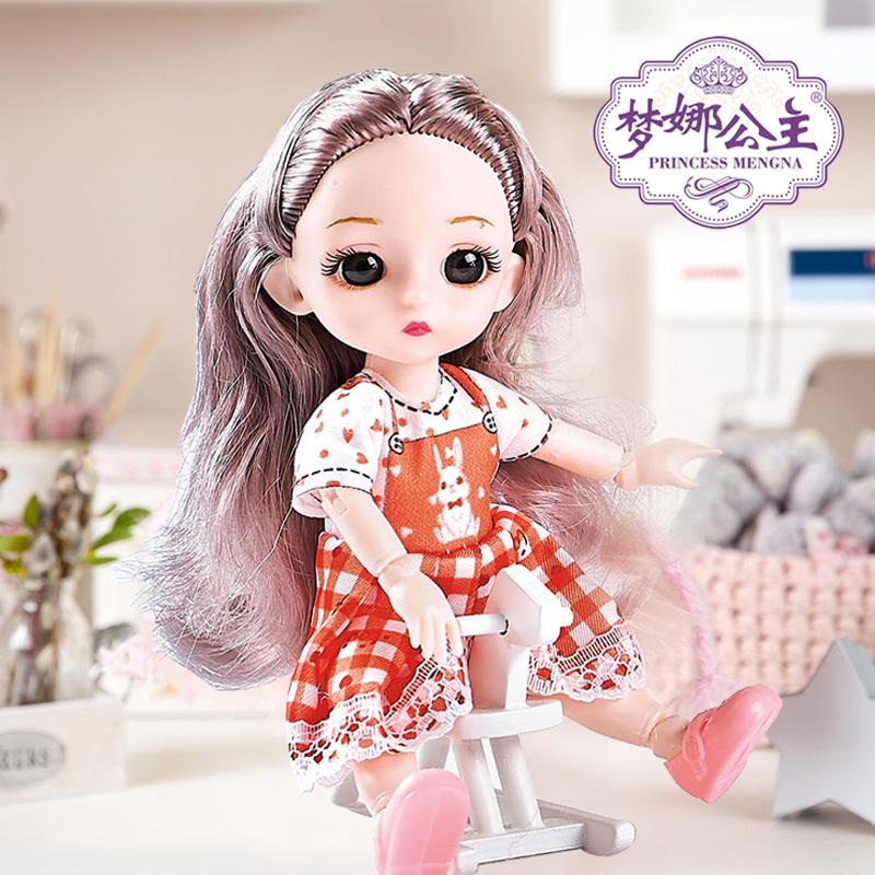 Супер милая 13-суставная кукла-трансформер в костюме принцессы 17 см Bobby Girl игрушка в подарок