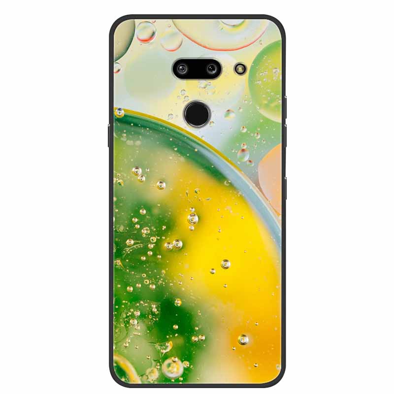 Для LG G8 G8S ThinQ Черные Чехлы Мягкий Силикон ТПУ Чехлы для Телефона Для G 8 S 8S ThinQ Роскошная Задняя Крышка Funda Мультяшный Чехол Para Capa