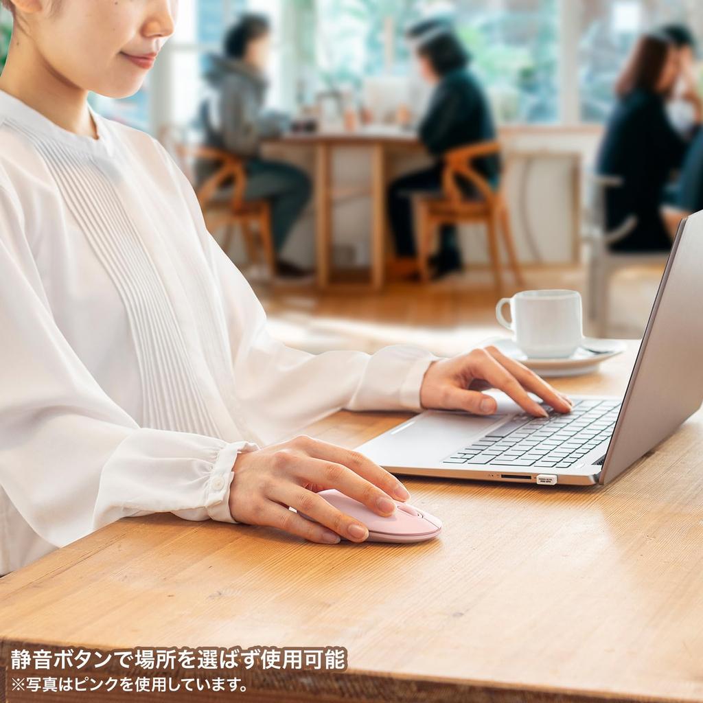 Sanwa Supply Silent Wireless Mouse (Beige) MA-WBS327BG