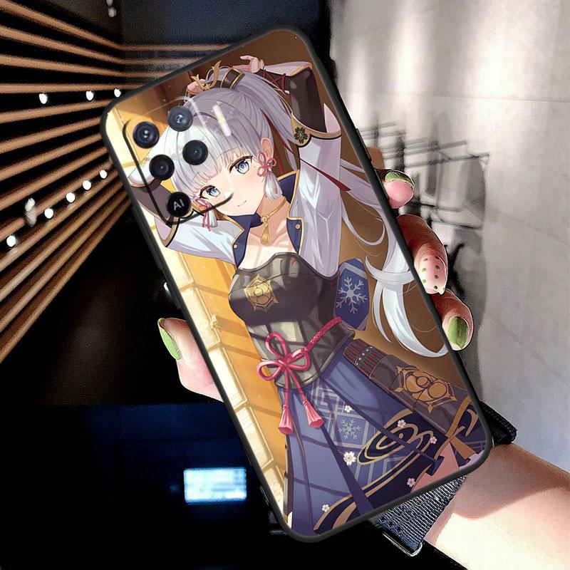 Чехол Genshin Impact Kamisato Ayaka для Oppo A17 A57 A77 A76 A16 A96 A18 A60 A80 A40 A38 A58 A78 A98 A94 A74 A54 A15 A5 Pro