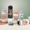 500ml Children's Thermal Cup Pop-up Lid Large Capacity Insulated Cup Cute Cartoon Stainless Steel Travel Insulated Bottles