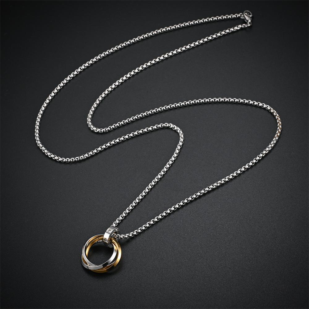 Hot Selling Stainless Steel Creative Pendant Necklace For Women Men Zircon Gift Accessories Valentine Day Gifts