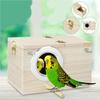 For Parrot Nesting House Wooden Lovebirds Finch Bird Breeding Box Cage Nest