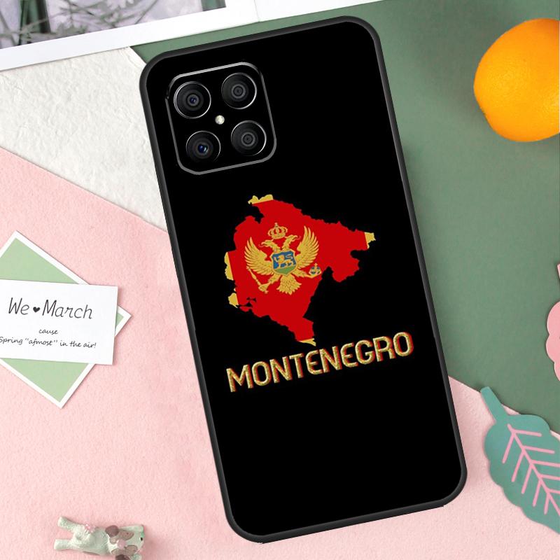 Montenegro Flag Case For Honor X8b X9b X9c X9a X8a X8 X9 50 70 90 Lite Honor 200 Lite Magic 7 5 6 Pro Cover
