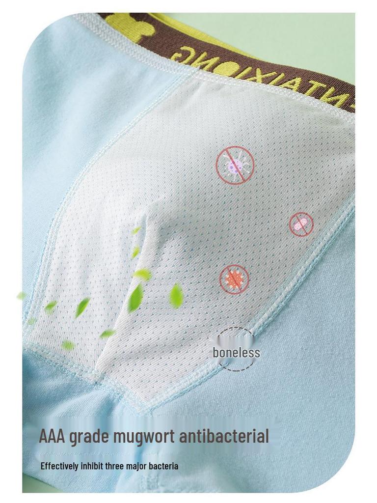 Мальчиковые боксеры из чистого хлопка с рисунком - Размеры S, M, L