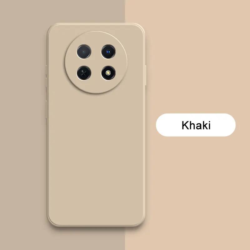 Square Liquid Silicone Back Case for Huawei Nova Y91 Global Mobile Phone Cover NovaY91 Camera Protective Shockproof Bag