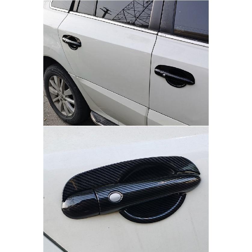 Для Renault Scenic 2 II MK2 2003 2004 2005 2006 2007 2008 2009 крышка дверной ручки из углеродного волокна аксессуары для украшения автомобиля