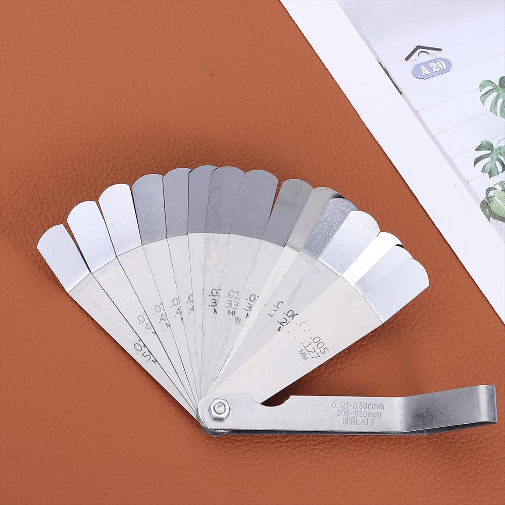 Измеритель смещения клапана из нержавеющей стали 0,05-1,0 мм, метрический, 100 мм, щуп