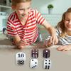 1/2/3 Sets 22MM Backgammon Dice Kit Portable Travel Acrylic Pearlescent Doubling Cube Game Night Board Game Dice Gaming Accessories